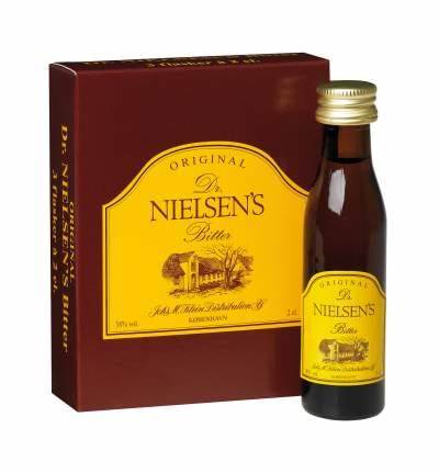 Dr. Nielsen Original Bitter Miniatur 3-pakning 38% 0,06L