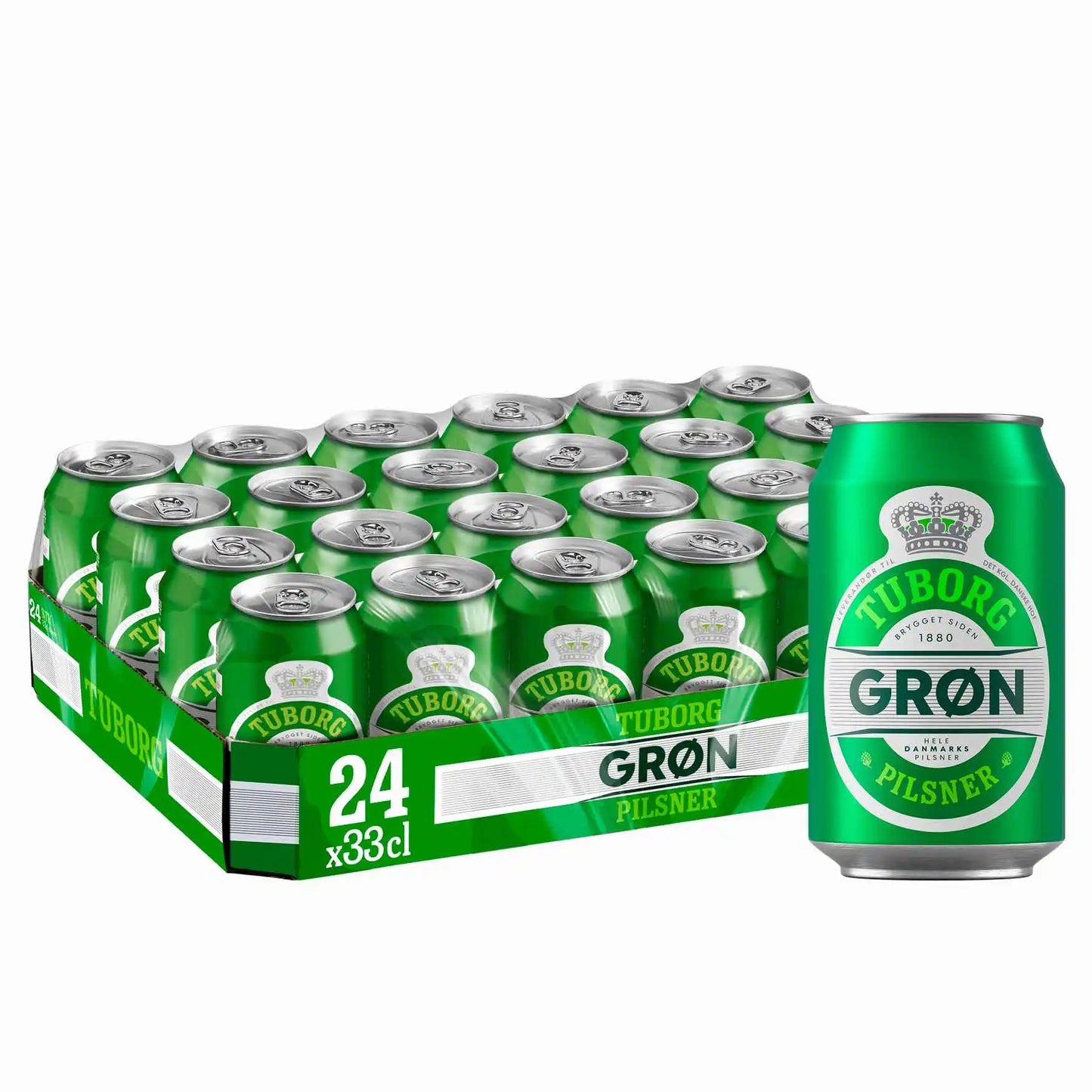 Tuborg Groen Pilsner 4,6% 24x0,33l Dosis