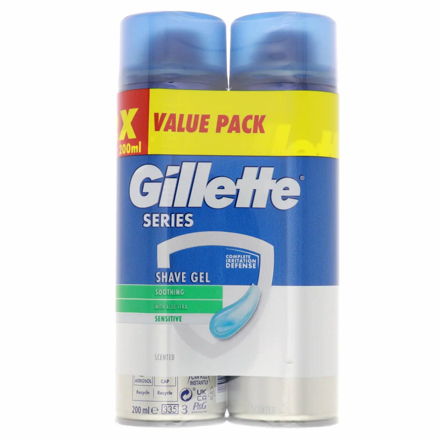 Gillette Series Gel Sensitive dobbeltpakke 2x200ml