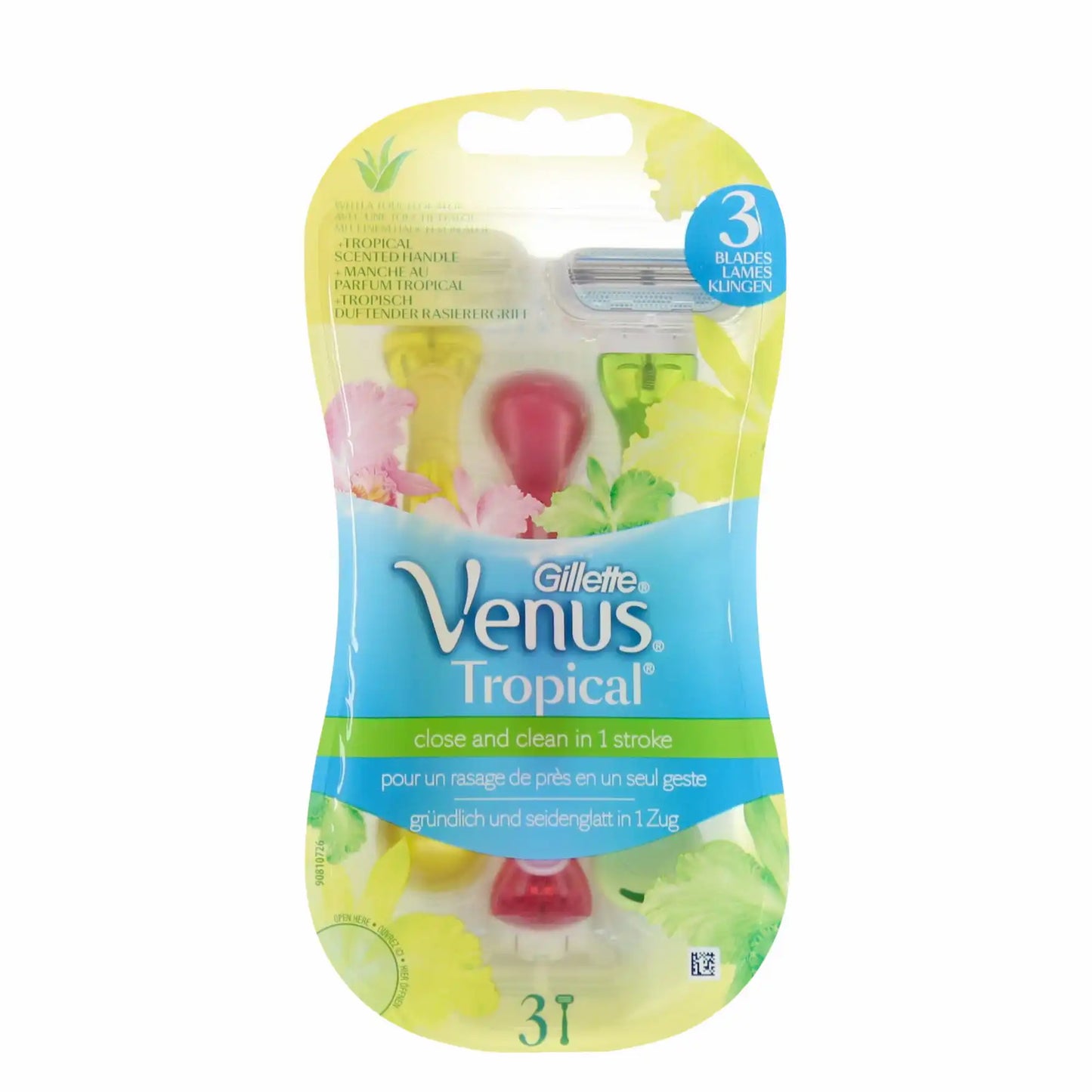 Gillette Venus Tropical engangsbarberblad med 3 dele