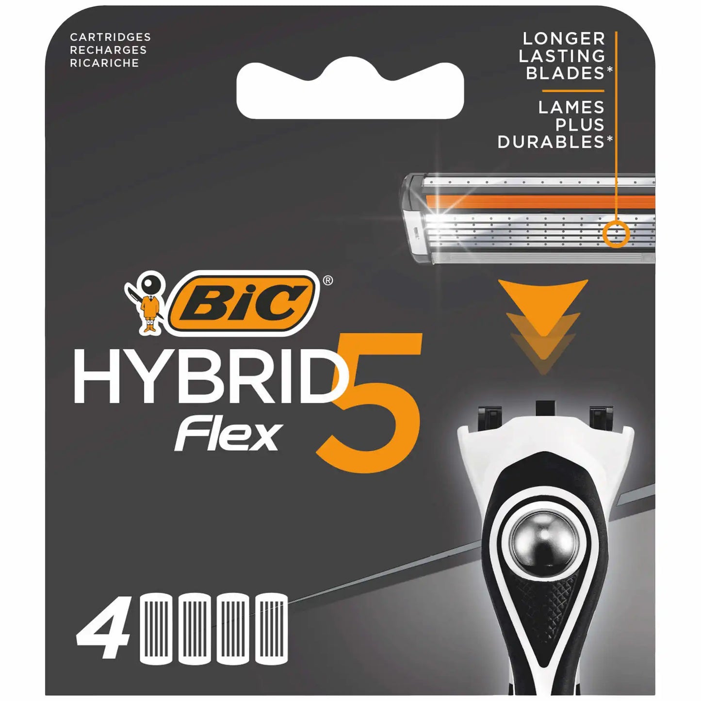 BIC Hybrid Flex 5 Ersatzklingen 4 Stk.
