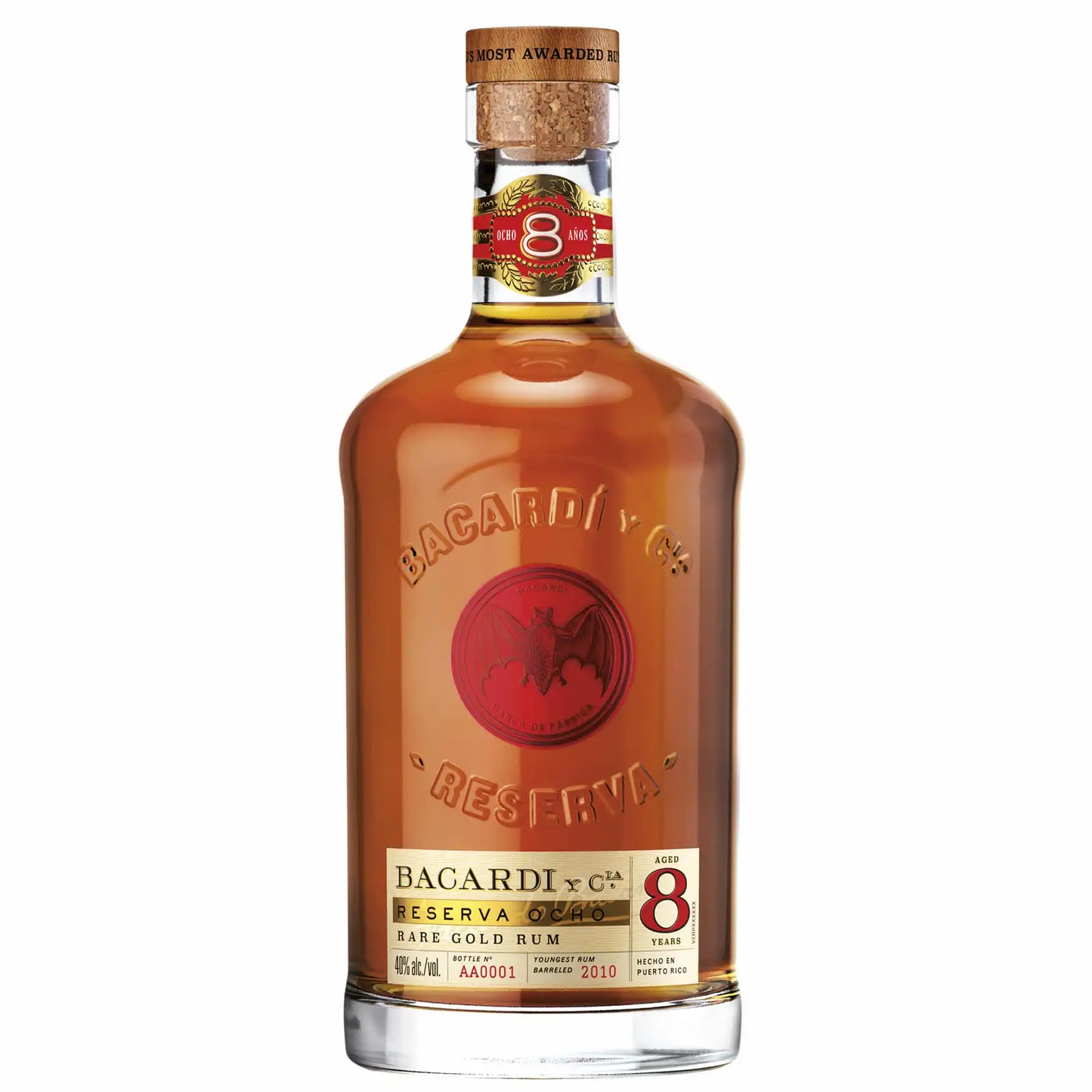 Bacardi Ron 8 Anos, Reserva Superior 40% 0,7l