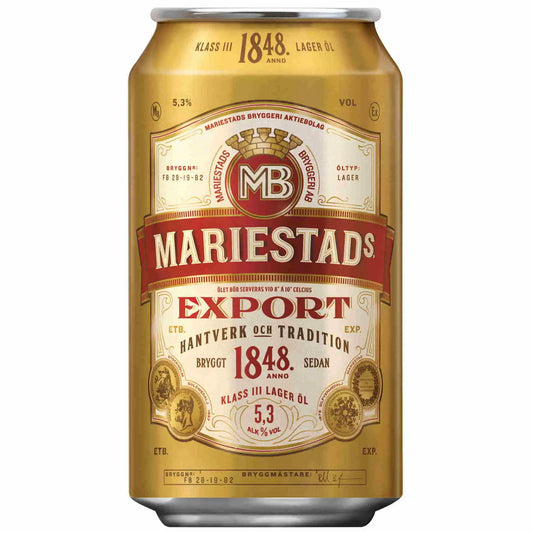 Mariestads 5,3% 24/0,33l dosis