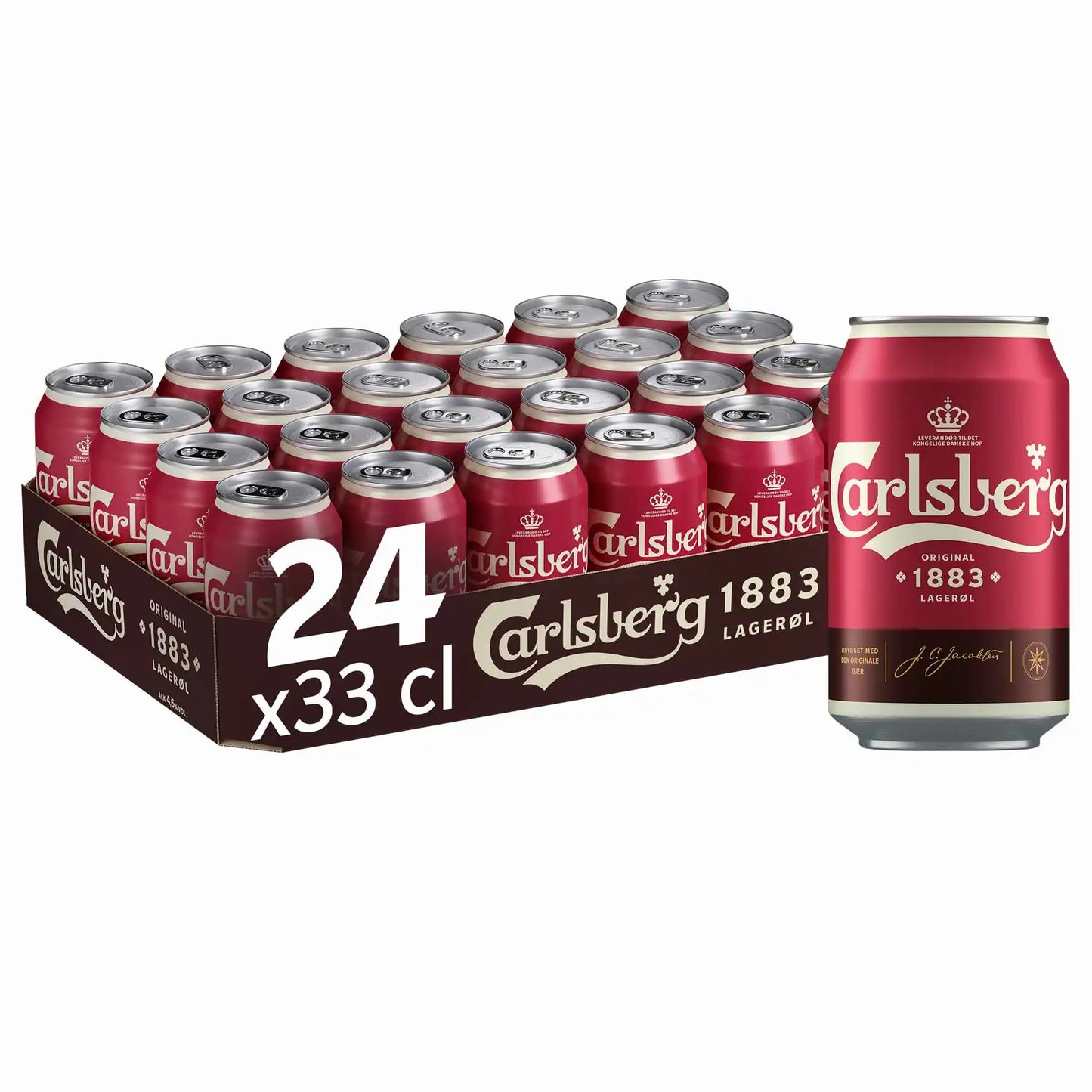 Carlsberg 1883 Mørk Pilsner 4,6% 24x0,33l Dosis