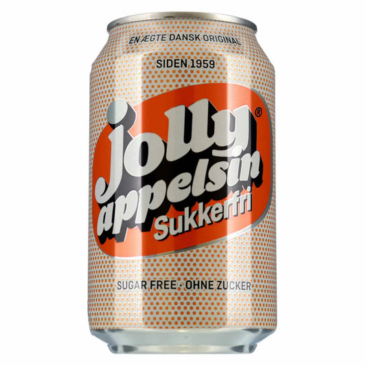 Jolly Appelsin Sukkerfri 18x0,33l